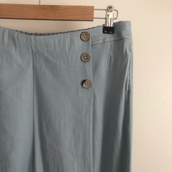 vintage style chambray crop trousers - Picture 4 of 8